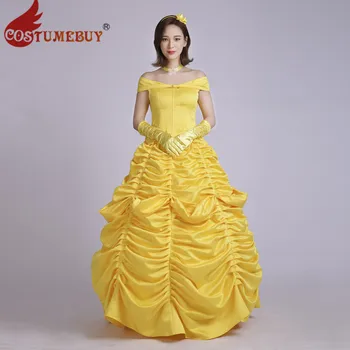 Costumebuy Beauty and the Beast Fancy Dress Cosplay Costumes Princess Belle Adult Women Gown Dresses Party Halloween Suit Yellow
Costumebuy Beauty and the Beast Fancy Dress Cosplay Costumes Princess Belle Adult Women Gown Dresses Party Halloween Suit Yellow