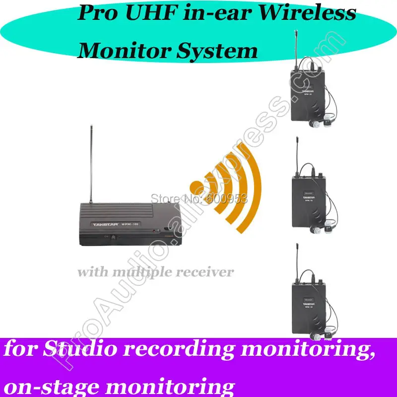Takstar 3 Receiver UHF In-ear Wireless Stage monitoring stage studio Monitor System
Takstar 3 Receiver UHF In-ear Wireless Stage monitoring stage studio Monitor System