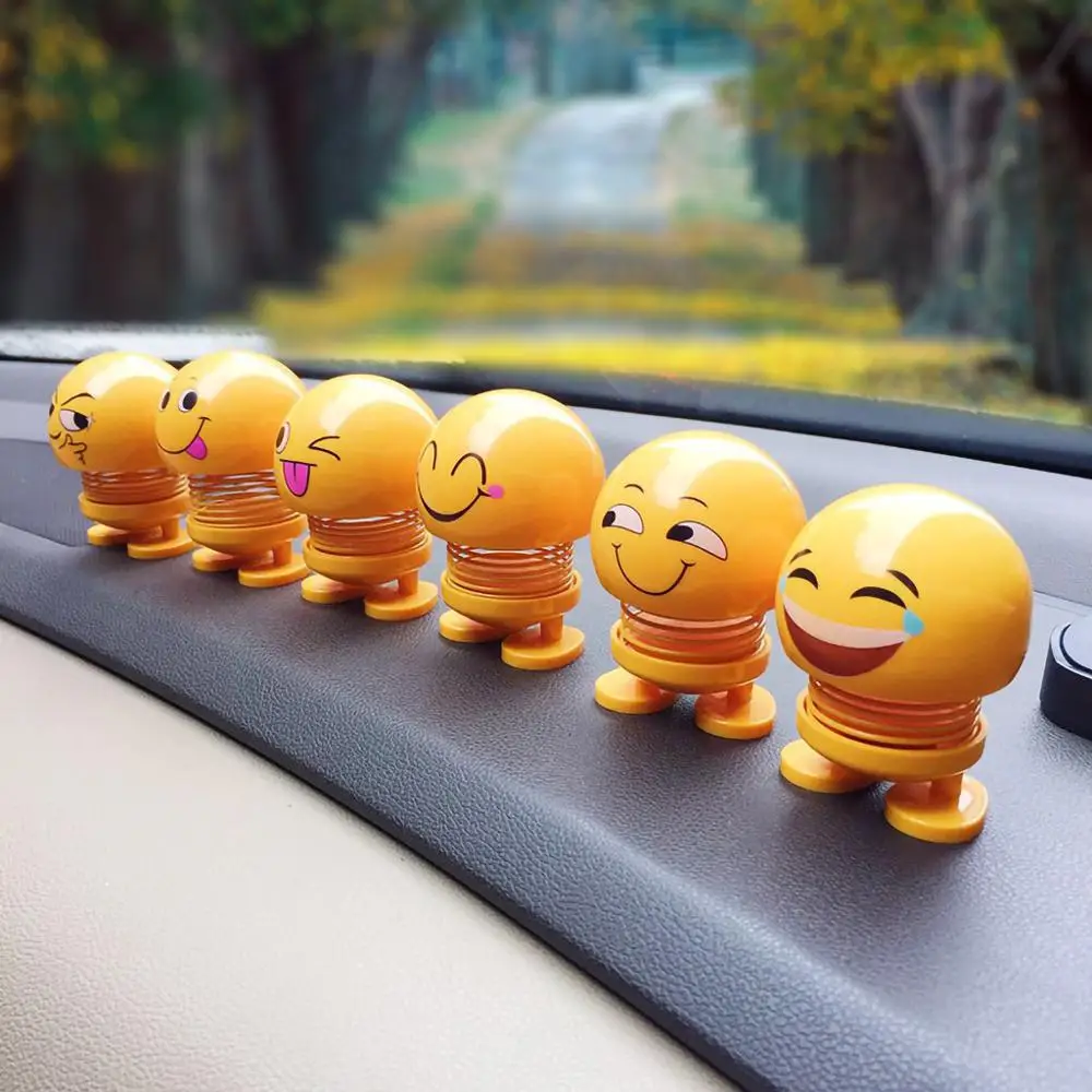 Car Ornaments Cute Smiley Spring Shaking Head Doll Car Interior Dashboard Decoration Creative Bounce Toys #sx
Car Ornaments Cute Smiley Spring Shaking Head Doll Car Interior Dashboard Decoration Creative Bounce Toys #sx