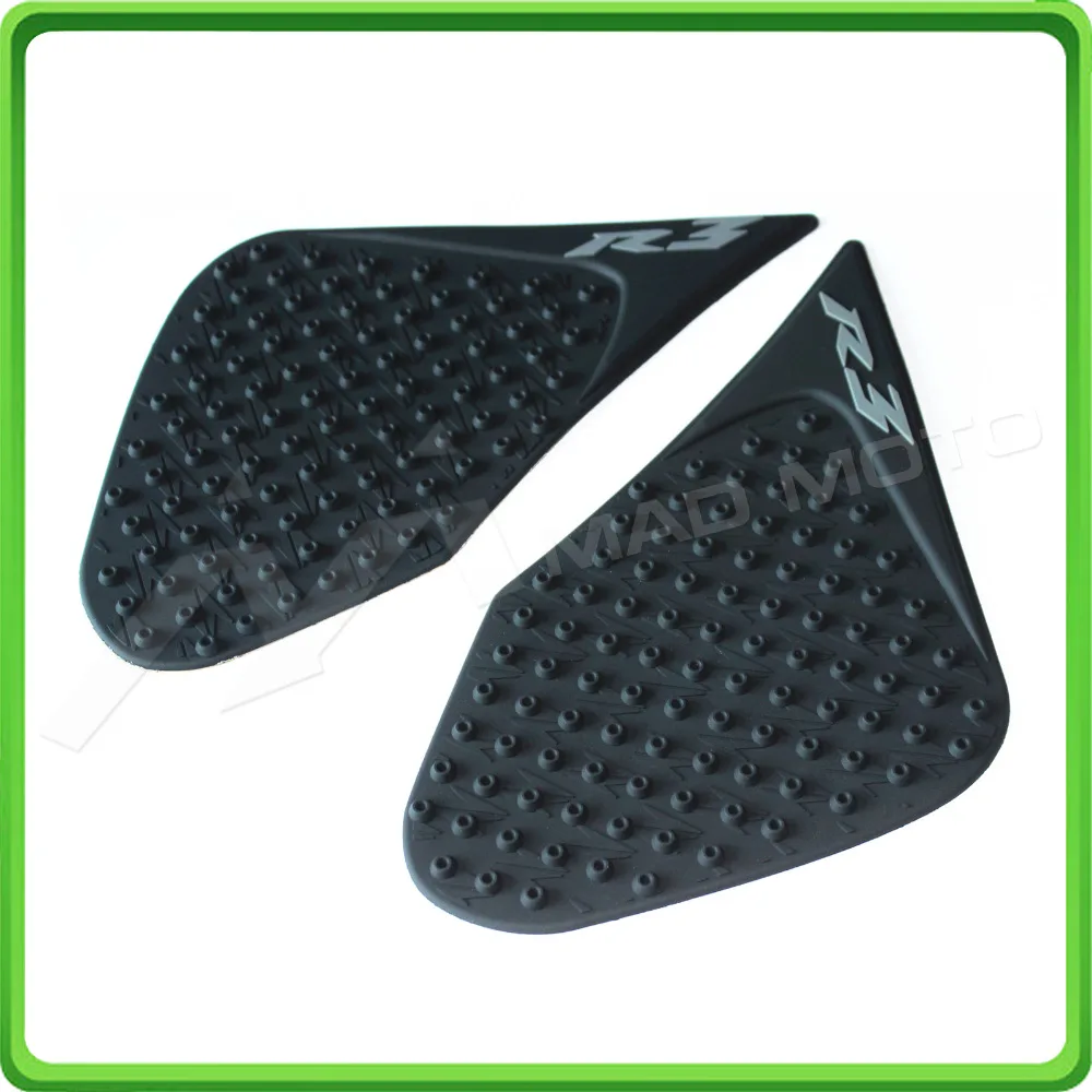 For 2013 2014 2015 2016 Yamaha R3 YZF-R3 YZF-R25 13 14 15 16 Motorcycle Tank Traction Side Pad Gas Fuel Knee Grip Decal (5)