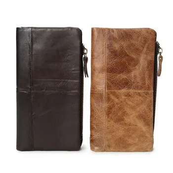 Men's Wallet Real Genuine Leather Clutch Man Brand Luxury Purse Long Wallets Zip Coin Purse Phone Pocket Solid Brown Handmade
Men's Wallet Real Genuine Leather Clutch Man Brand Luxury Purse Long Wallets Zip Coin Purse Phone Pocket Solid Brown Handmade