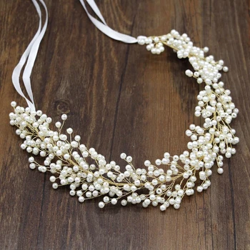 Handmade Romantic Pearl Wedding Prom Headpiece Bride Head Dress Fashion Hair Jewelry Beaded Headband For Women Bridesmaid
Handmade Romantic Pearl Wedding Prom Headpiece Bride Head Dress Fashion Hair Jewelry Beaded Headband For Women Bridesmaid