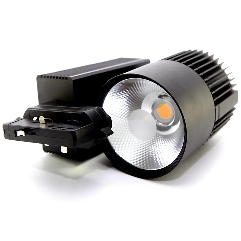 4Wires 3 Phase CREE LED 45W COB Track Light Indoor Lighting Spot AC85-265V Free Shipping | Лампы и освещение