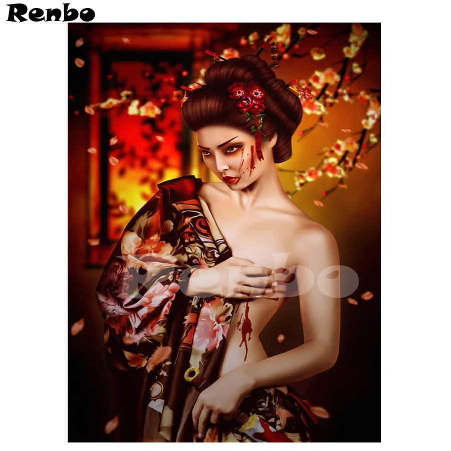 Needleworks Diy Diamond Painting Japanese Woman Geisha Cross Stitch 5D Full Diamond Embroidery Mosaic Square Rhinestones B71
Needleworks Diy Diamond Painting Japanese Woman Geisha Cross Stitch 5D Full Diamond Embroidery Mosaic Square Rhinestones B71