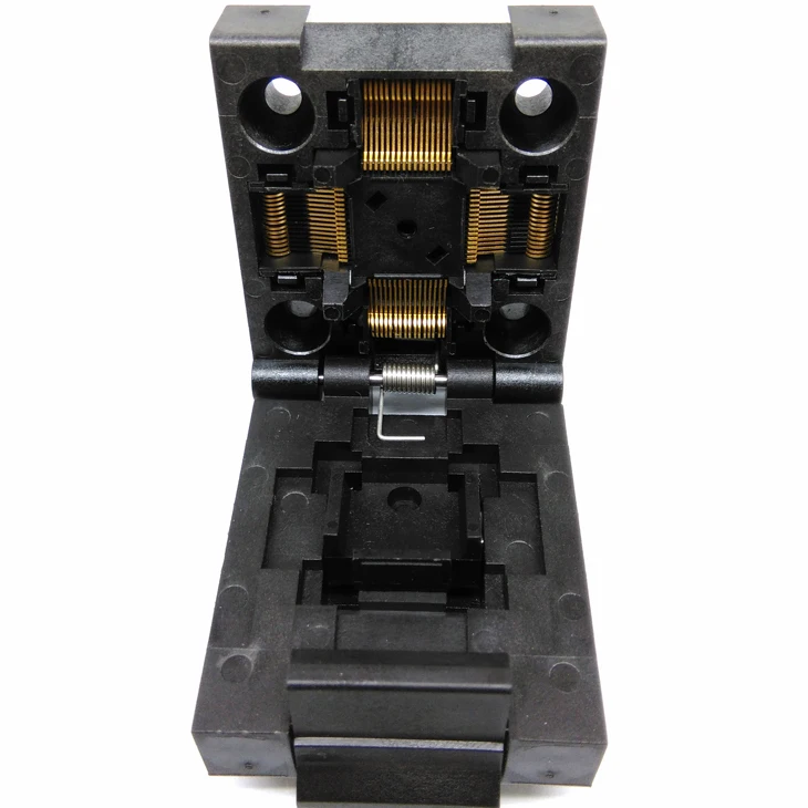 QFP64 TQFP64 LQFP64 Clamshell Good quality Burn in Socket Pin Pitch 0.5mm FPQ-64-0.5-06 Test Socket Flash Programming Adapter KZ
QFP64 TQFP64 LQFP64 Clamshell Good quality Burn in Socket Pin Pitch 0.5mm FPQ-64-0.5-06 Test Socket Flash Programming Adapter KZ