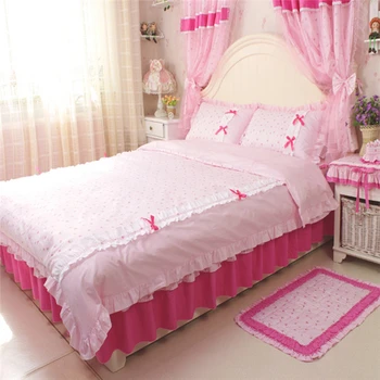 4pcs/set rustic 100% cotton bedding set bow duvet cover bedspread cake layers bed sheet princess bedroom dobby print bed cover
4pcs/set rustic 100% cotton bedding set bow duvet cover bedspread cake layers bed sheet princess bedroom dobby print bed cover