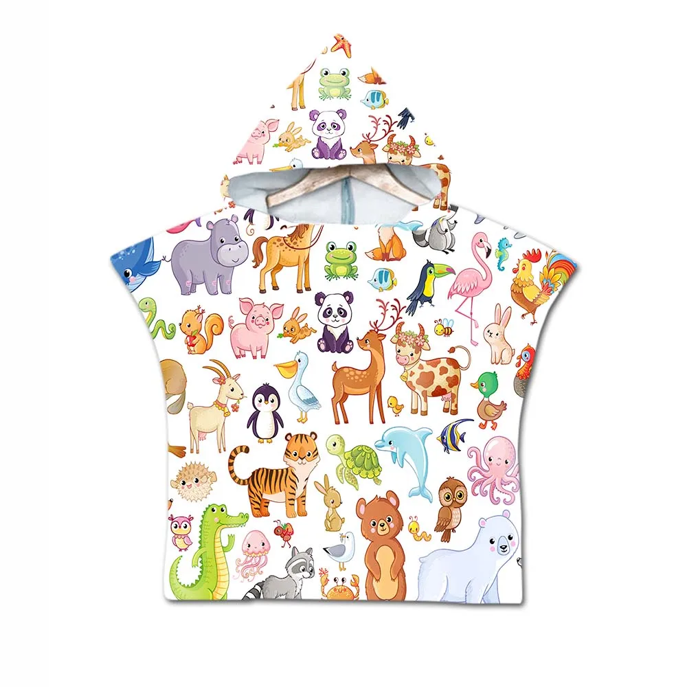 3D Printing Baby Children Hooded Bath Towel Cartoon Animals Pattern Beach Towel Baby Boys Girls Bath Soft Towel
3D Printing Baby Children Hooded Bath Towel Cartoon Animals Pattern Beach Towel Baby Boys Girls Bath Soft Towel
