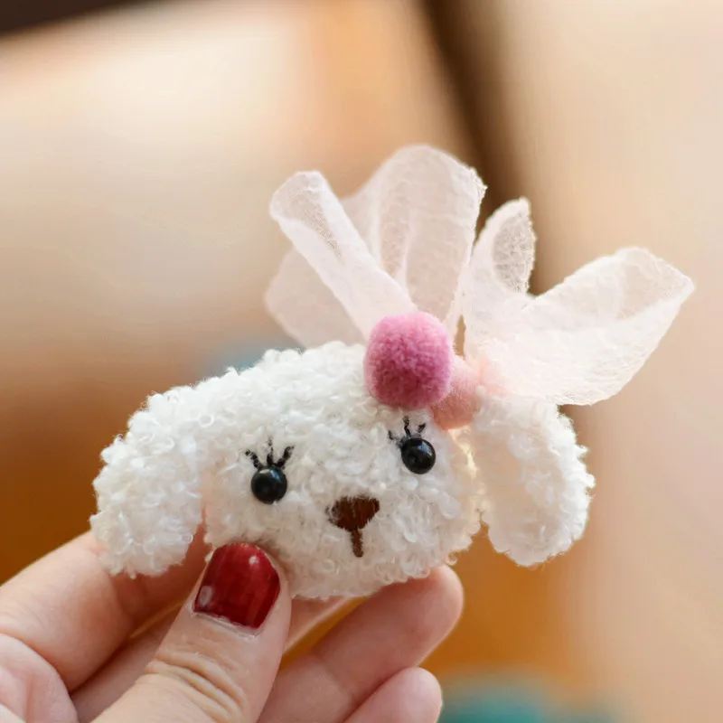Cute Plush Dog Shape Hair Clip for Little Girls Rhinestone Animal Hair Pin Kids Hairgrips School Headwear Headdress
Cute Plush Dog Shape Hair Clip for Little Girls Rhinestone Animal Hair Pin Kids Hairgrips School Headwear Headdress