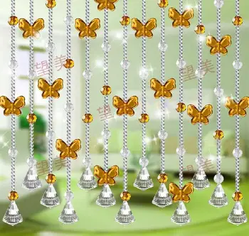 Home decoration Bead curtain 5 strings are all 1 meter can be customized butterfly crystal bead curtain
Home decoration Bead curtain 5 strings are all 1 meter can be customized butterfly crystal bead curtain