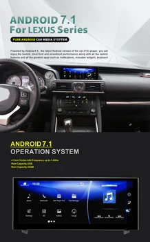 10.25 inch NAVIRIDER Android 7.1 Car Radio GPS Navigation BT Head Unit Screen for Lexus IS 200 250 300 350 200t 300h 2013-2017
10.25 inch NAVIRIDER Android 7.1 Car Radio GPS Navigation BT Head Unit Screen for Lexus IS 200 250 300 350 200t 300h 2013-2017