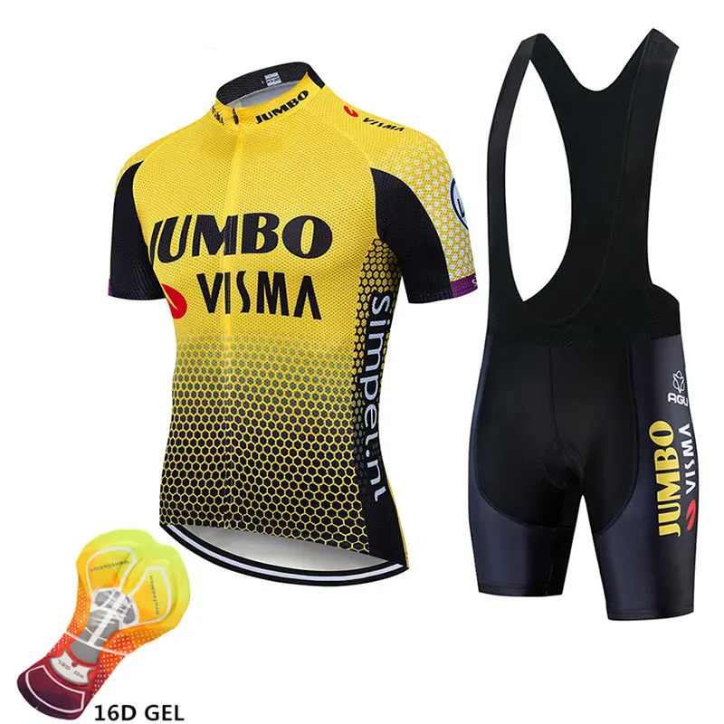 2019 team jumbo Cycling Clothing Bike jersey Quick Dry Mens Bicycle clothing summer team Cycling Jerseys 16D gel bike shorts set
2019 team jumbo Cycling Clothing Bike jersey Quick Dry Mens Bicycle clothing summer team Cycling Jerseys 16D gel bike shorts set