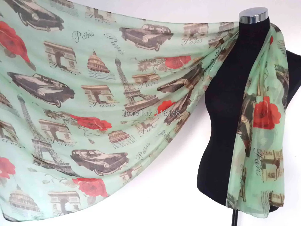 Souvenir Paris Buildings Car Flowers Print Scarf Shawl Wrap Scarves Women's Accessories Gift, Free Shipping
Souvenir Paris Buildings Car Flowers Print Scarf Shawl Wrap Scarves Women's Accessories Gift, Free Shipping