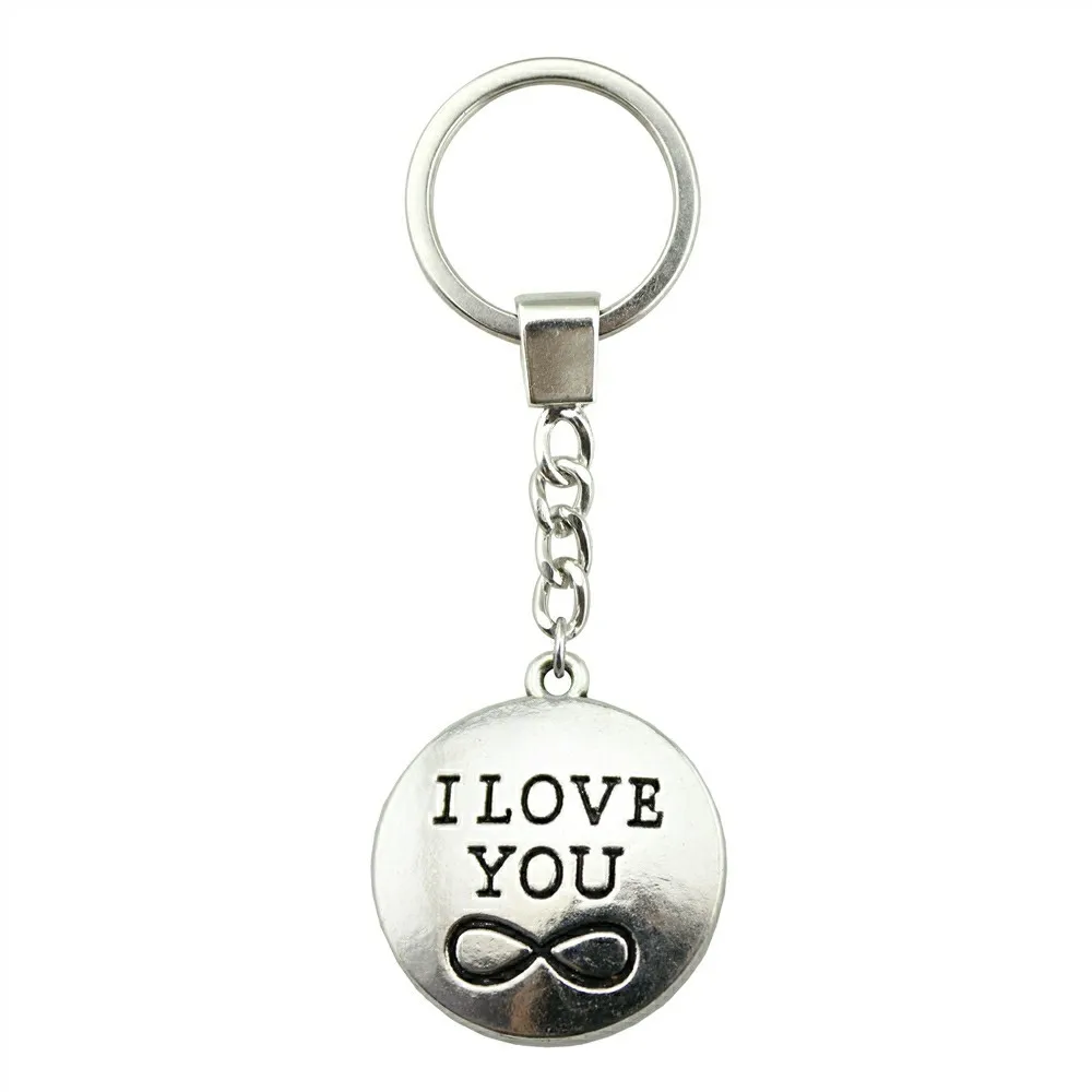 28x24mm I Love You Infinity Keychain Men Jewelry New Vintage Keychain Party Gift Dropshipping Jewellery
28x24mm I Love You Infinity Keychain Men Jewelry New Vintage Keychain Party Gift Dropshipping Jewellery