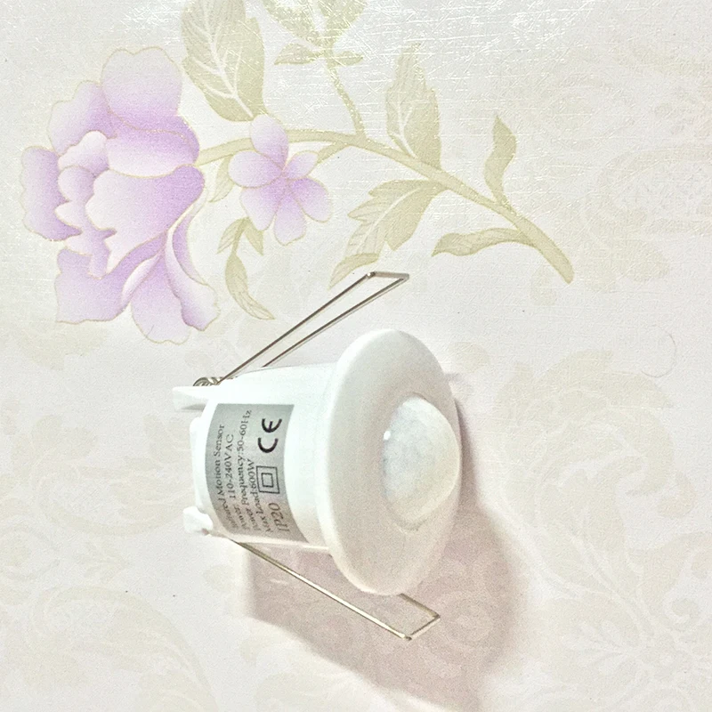360 Degree Mini Smart Infrared Recessed PIR Ceiling Motion Sensor Detector Light Sensor Switch 110-240v For Home Free Shipping (2)