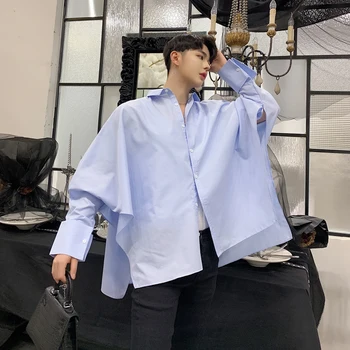 Stage Clothes Men Women Couple Streetwear Hip Hop Loose Casual Oversized Loose Bat Long Sleeve Shirts Male Harajuku Dress Shirts
Stage Clothes Men Women Couple Streetwear Hip Hop Loose Casual Oversized Loose Bat Long Sleeve Shirts Male Harajuku Dress Shirts
