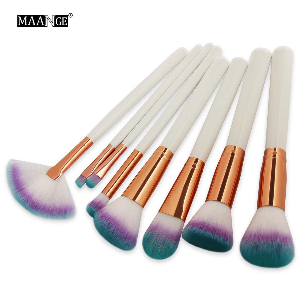 

MAANGE 6-8pcs Makeup Brushes Set Pro Powder Eyeshadow Eyeliner Eye brow Blend Concealer Shading Make Up Brush Cosmetic Tool Kit