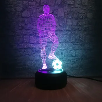 Novelty 3D Lamp Mixcolor Football MAN USB Night Light Mood Kid Toys RGB LED Lighting Bulb kids toys USB Touch home Decorative
Novelty 3D Lamp Mixcolor Football MAN USB Night Light Mood Kid Toys RGB LED Lighting Bulb kids toys USB Touch home Decorative