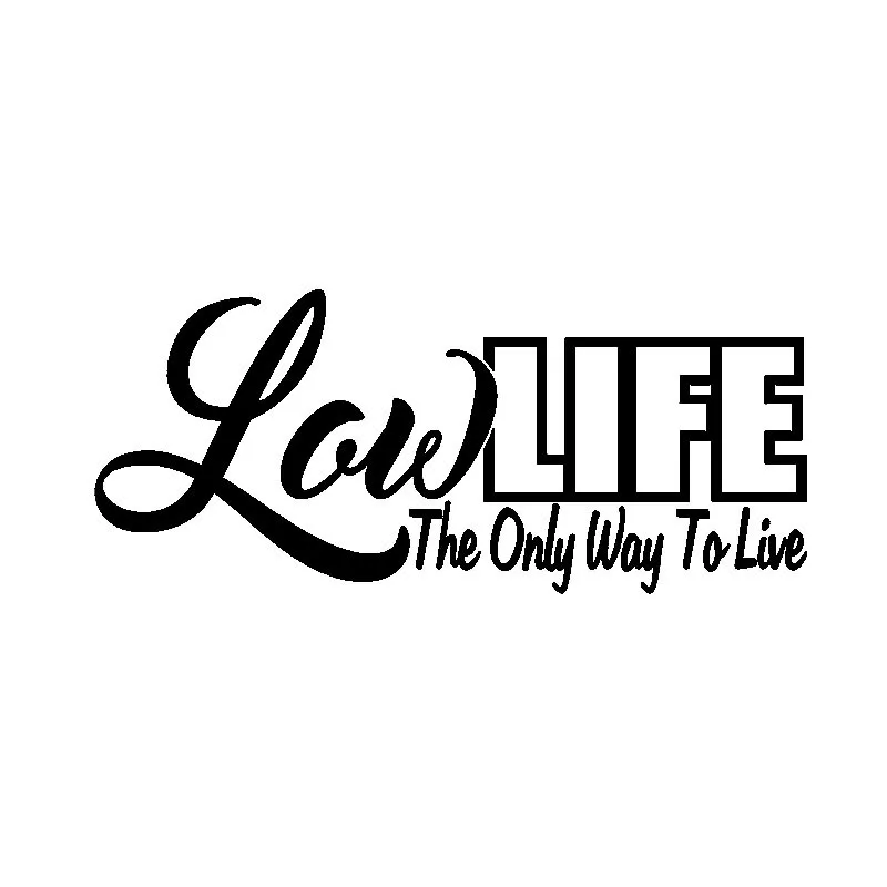 16CM*6.8CM Fashion Low Life Vinyl Waterproof Car Sticker Decal Motorcycle Car-styling
16CM*6.8CM Fashion Low Life Vinyl Waterproof Car Sticker Decal Motorcycle Car-styling