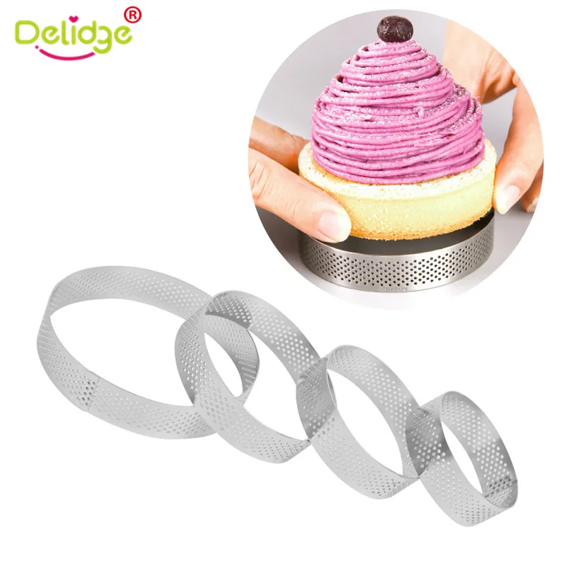 Delidge 1Pc Non-Stick Stainless Steel Baking Accessory Tart Ring Mousse Mold Circle Plate Cake Sugarcraft Tool Cake Mould
Delidge 1Pc Non-Stick Stainless Steel Baking Accessory Tart Ring Mousse Mold Circle Plate Cake Sugarcraft Tool Cake Mould