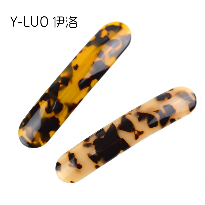 

Top Quality French Luxury Style long Hair Pin/Cellulose Acetate Hair Clip/Rectangle Barrette