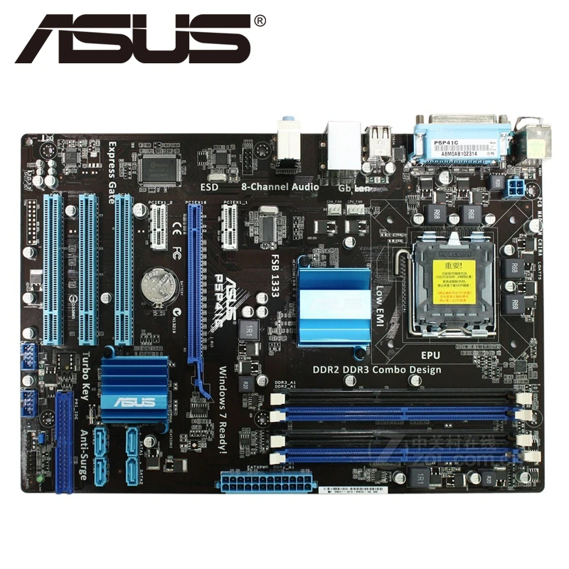 Asus P5P41C Desktop Motherboard P41 Socket LGA 775 Q8200 Q8300 DDR2/3 16G ATX UEFI BIOS Original Used Mainboard On Sale
Asus P5P41C Desktop Motherboard P41 Socket LGA 775 Q8200 Q8300 DDR2/3 16G ATX UEFI BIOS Original Used Mainboard On Sale