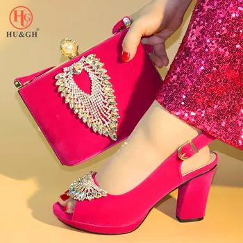 2019 Shoes and Bag Sets Fuchsia Color African Shoes with Matching Bag High Quality Women Wedding Shoe and Bag To Match for Party
2019 Shoes and Bag Sets Fuchsia Color African Shoes with Matching Bag High Quality Women Wedding Shoe and Bag To Match for Party