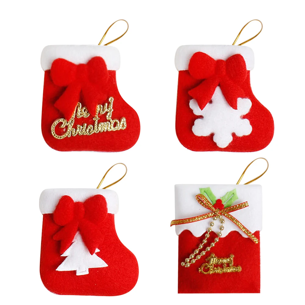 christmas decorations santa claus wine bottle cover snowman gift