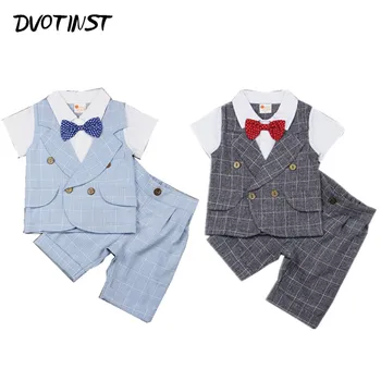 Baby Boys Clothes Summer Short Sleeves Gentleman Formal Uniform Suit 2pcs Set Outfit Infant Children Wedding Birthday Costume
Baby Boys Clothes Summer Short Sleeves Gentleman Formal Uniform Suit 2pcs Set Outfit Infant Children Wedding Birthday Costume