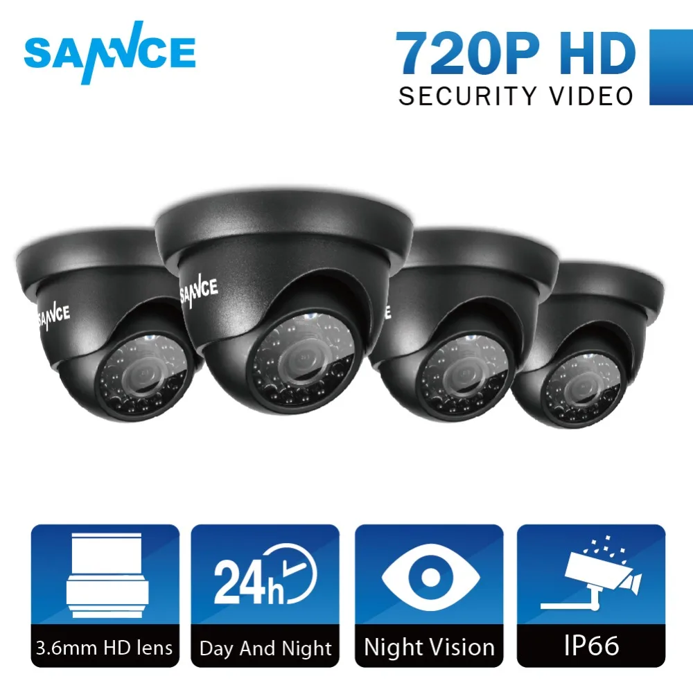 SANNCE 4PCS 720P AHD Camera 1200TVL CCTV Dome Camera Indoor Outdoor Weatherproof Night Vision 1MP Security Surveillance Camera
SANNCE 4PCS 720P AHD Camera 1200TVL CCTV Dome Camera Indoor Outdoor Weatherproof Night Vision 1MP Security Surveillance Camera