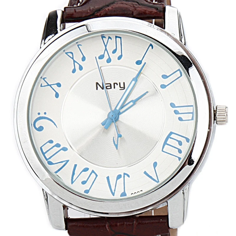 Nary Fashion Music Watch Leather Quartz Wrist Watches