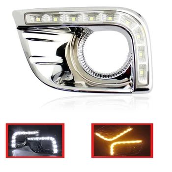 2Pcs for Toyota Prado FJ150 LC150 2010 2011 2013 For Land Cruiser 2700 Car LED DRL Daytime Running Lights Fog Head Lamp Cover
2Pcs for Toyota Prado FJ150 LC150 2010 2011 2013 For Land Cruiser 2700 Car LED DRL Daytime Running Lights Fog Head Lamp Cover