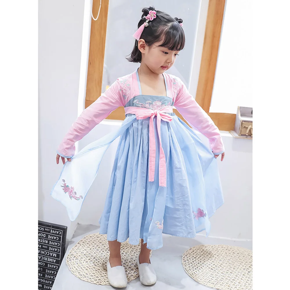 2019 Dresses Baby Costume Party Cosplay child clothing folk dance costumes for girls ancient tang dynasty han ming hanfu dress
2019 Dresses Baby Costume Party Cosplay child clothing folk dance costumes for girls ancient tang dynasty han ming hanfu dress
