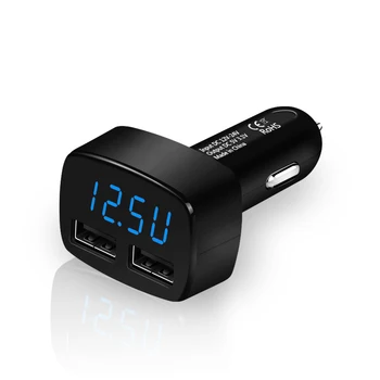 4 In 1 Dual USB Car Charger Adapter LCD Digital Display Temperature Monitor DC 5V 3.1A Tester for iPhone Smart Phone 12-24V
4 In 1 Dual USB Car Charger Adapter LCD Digital Display Temperature Monitor DC 5V 3.1A Tester for iPhone Smart Phone 12-24V