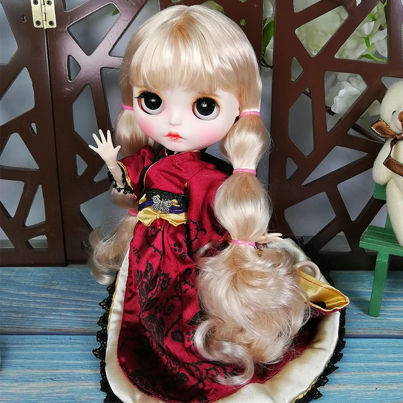 ICY Nude Blyth Doll For Series No.BL339 Blonde hair color Carved lips Matte face customized face Joint body 1/6 bjd
ICY Nude Blyth Doll For Series No.BL339 Blonde hair color Carved lips Matte face customized face Joint body 1/6 bjd