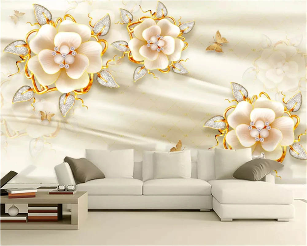 beibehang Custom fashion classic 3d wallpaper beautiful European golden rose luxury jewelry TV background wall papers home decor
beibehang Custom fashion classic 3d wallpaper beautiful European golden rose luxury jewelry TV background wall papers home decor
