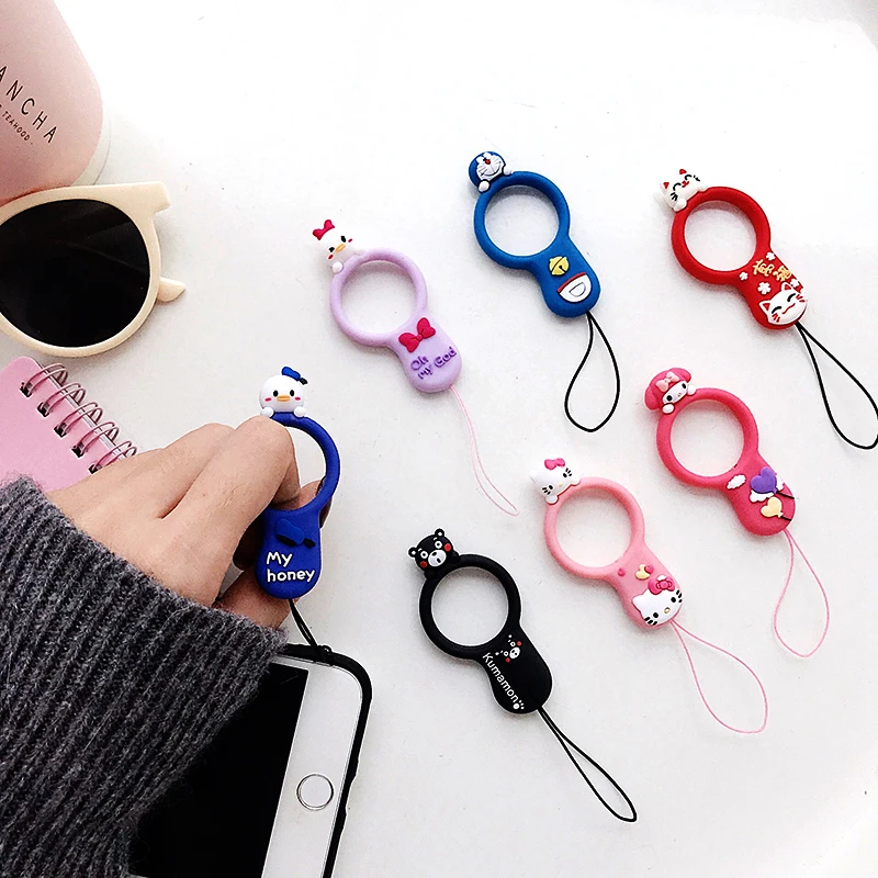 Cute3D Silicon Cartoon Finger Ring Straps Hand Lanyard for iPhoneX Samsung Cell Phone Camera GoPro USB Flash Keys Accessories
Cute3D Silicon Cartoon Finger Ring Straps Hand Lanyard for iPhoneX Samsung Cell Phone Camera GoPro USB Flash Keys Accessories