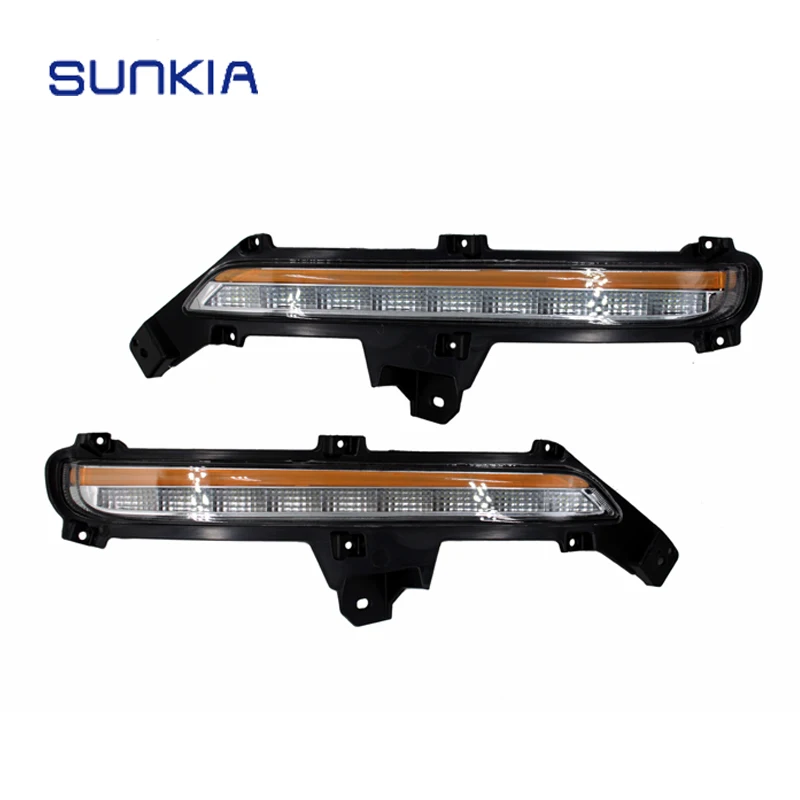 SUNKIA Super Bright Car Styling LED DRL Daytime Running Light Fog Lamp Modification for KIA K2 RIO 2015 2016 with Turn Signals
SUNKIA Super Bright Car Styling LED DRL Daytime Running Light Fog Lamp Modification for KIA K2 RIO 2015 2016 with Turn Signals