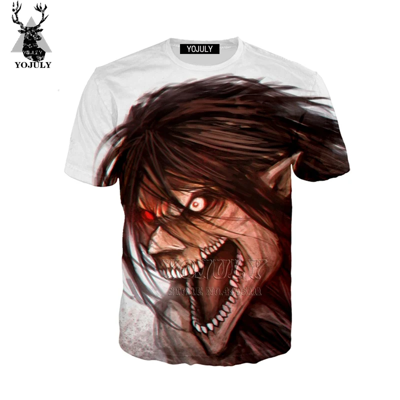 YOJULY 3D Print Unisex Shingeki No Kyojin Attack on Titan Eren Jaeger Titan T-shirt/Tshirt/Sweatshirt/Hooded hoodies/Jacket A269
YOJULY 3D Print Unisex Shingeki No Kyojin Attack on Titan Eren Jaeger Titan T-shirt/Tshirt/Sweatshirt/Hooded hoodies/Jacket A269
