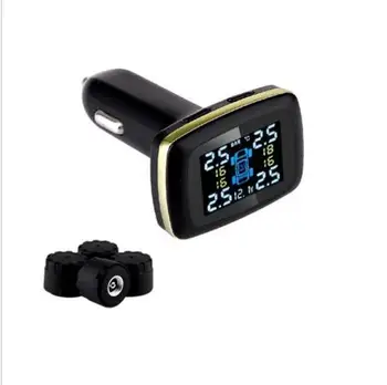 Profession Car Wireless Universal TPMS Tire Pressure Sensor Tire Pressure Monitoring System with USB socket show temperature
Profession Car Wireless Universal TPMS Tire Pressure Sensor Tire Pressure Monitoring System with USB socket show temperature