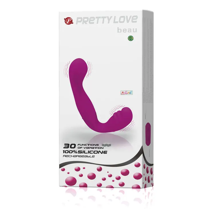 Фаллоимитатор Baile Pretty Love страпон Вибраторы с зарядкой от USB лесбийские двойные
