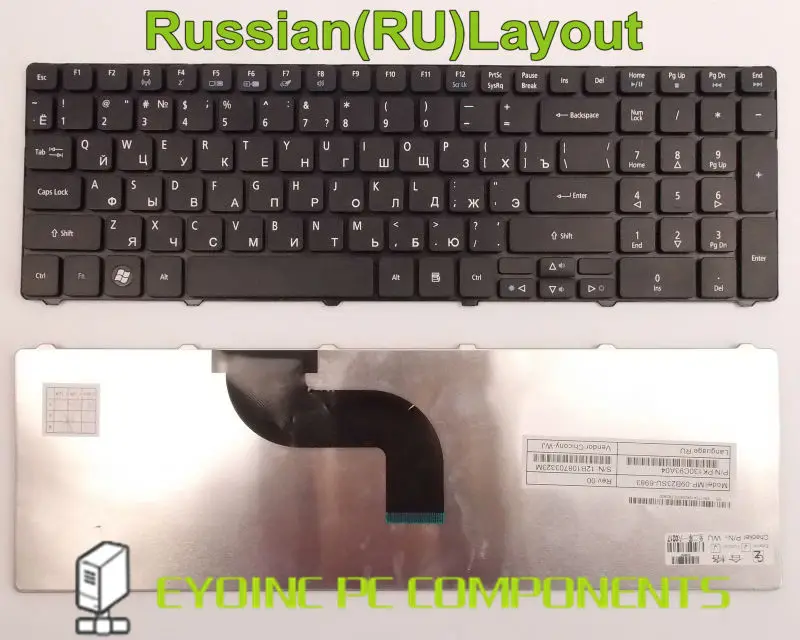 Клавиатура для ноутбука Acer Aspire 9J.N1H82.01D 9J.N1H82.K1D AEZK6R00010 RU Русская версия | Компьютеры
