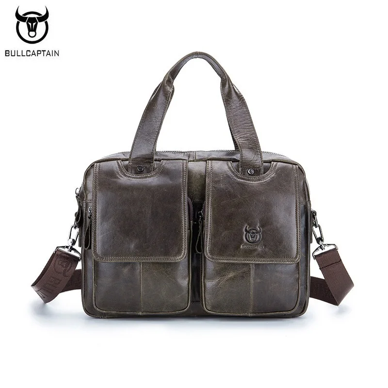 BULLCAPTAIN Brand Genuine Leather Men Briefcase Business Men Laptop Tote Bag Retro Leisure Men's Travel Shoulder Bags Handbag
BULLCAPTAIN Brand Genuine Leather Men Briefcase Business Men Laptop Tote Bag Retro Leisure Men's Travel Shoulder Bags Handbag