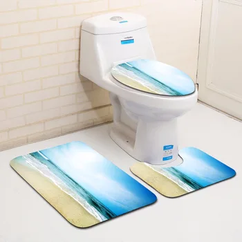 3Pcs/Set Sea and Sky Merged into One Bathroom Decorative Toilet Mat Washable Flannel Non Fading Bathroom Mats Rugs
3Pcs/Set Sea and Sky Merged into One Bathroom Decorative Toilet Mat Washable Flannel Non Fading Bathroom Mats Rugs