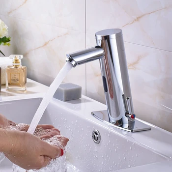 Newly Arrival Chorome Sensor Faucet Mixer Tap Deck Mount Hot And Cold Tap W/ Square Plate
Newly Arrival Chorome Sensor Faucet Mixer Tap Deck Mount Hot And Cold Tap W/ Square Plate