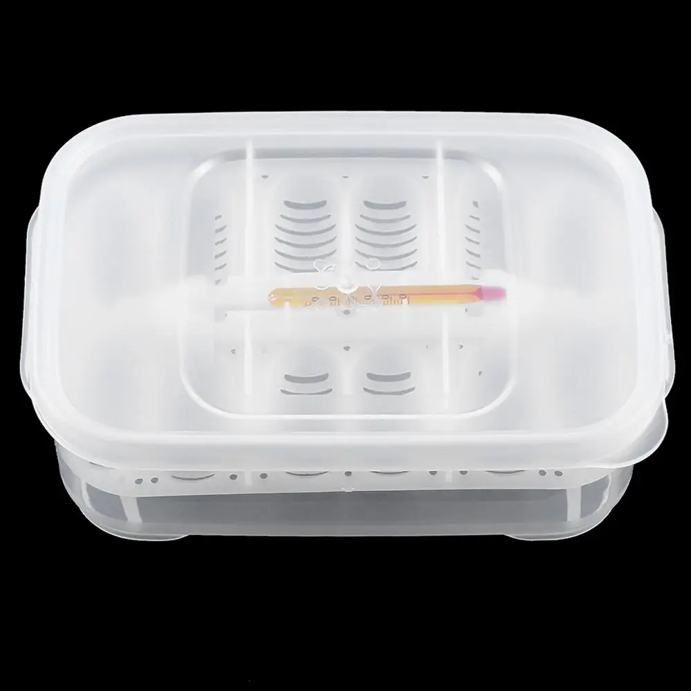 Practical Plastic 12 Holes Reptile Egg Incubation Tray With Thermometer Incubating Snake Eggs Incubation Tool
Practical Plastic 12 Holes Reptile Egg Incubation Tray With Thermometer Incubating Snake Eggs Incubation Tool