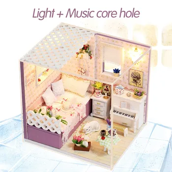 Doll House Furniture Diy Miniature Dust Cover 3D Wooden Miniaturas Dollhouse Large Toys for Christmas Gift for Children
Doll House Furniture Diy Miniature Dust Cover 3D Wooden Miniaturas Dollhouse Large Toys for Christmas Gift for Children