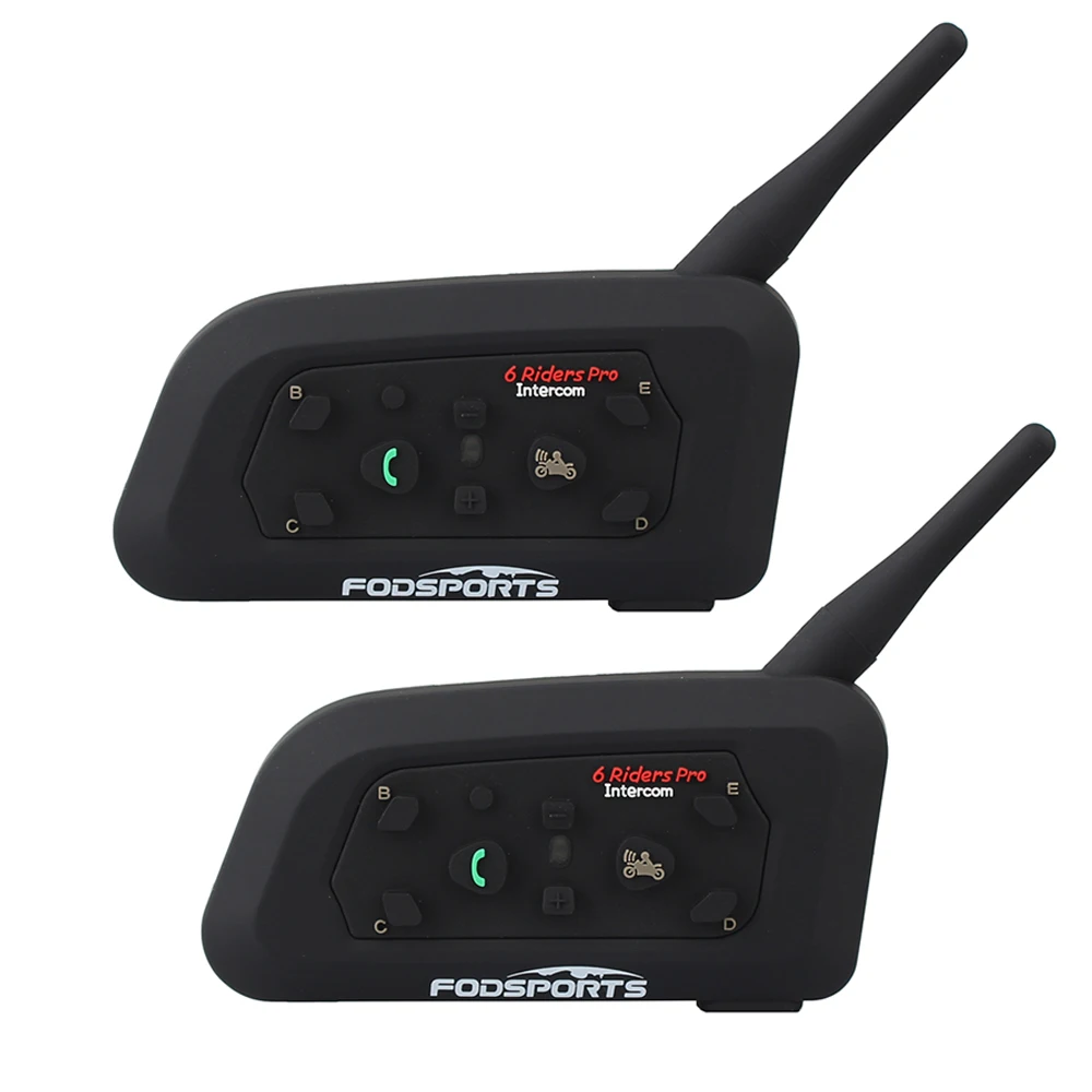 2017 Fodsports 2 pcs V6 Pro Motorcycle Helmet Bluetooth Headset Intercom 6 Riders 1200M Wireless Intercomunicador BT Interphone 2017 Fodsports 2 pcs V6 Pro Motorcycle Helmet Bluetooth Headset Intercom 6 Riders 1200M Wireless Intercomunicador BT Interphone<br><br>Aliexpress