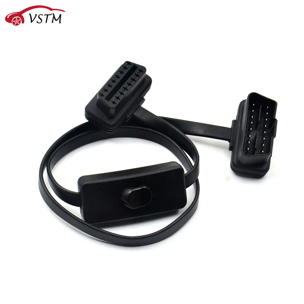 VSTM OBD 2 OBD II Splitter 2 in 1 Ultra-thin Elbow Noodles Extension Cable with Switch Cable Car Diagnostic Connector Cable
VSTM OBD 2 OBD II Splitter 2 in 1 Ultra-thin Elbow Noodles Extension Cable with Switch Cable Car Diagnostic Connector Cable