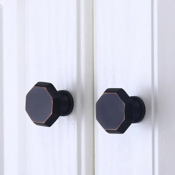 

34mm Solid Knob Brass Knob Black Drawer Knobs Pulls Handles Dresser Pull Cabinet Handle Pull Door Knob Modern