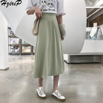 Hzirip Hot New 2019 Summer Women Fashion Vintage Casual Sweet Loose High Elastic Waist Solid All-Match Elegant Mid-Calf Skirt
Hzirip Hot New 2019 Summer Women Fashion Vintage Casual Sweet Loose High Elastic Waist Solid All-Match Elegant Mid-Calf Skirt